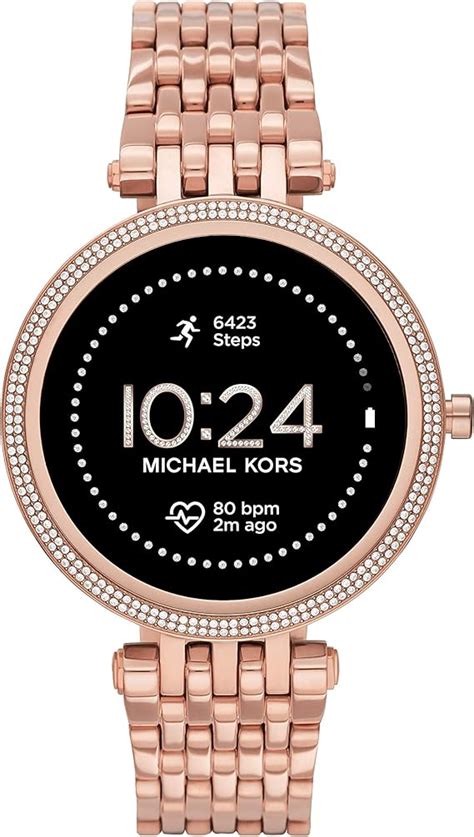 mk rose gold smart watch|michael kors smartwatch gen 5.